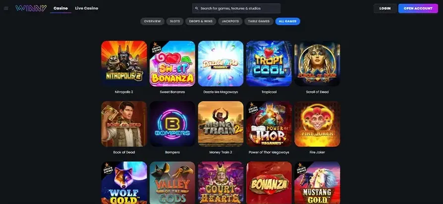 Winny Online Casino – Jouw Officiële Gids voor Winny Nederland 2026 image 3